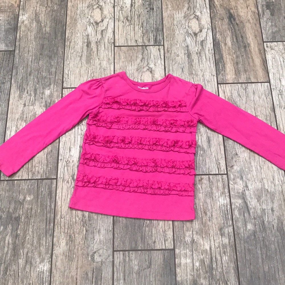 A shirt with ruffles